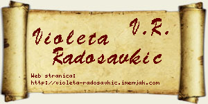 Violeta Radosavkić vizit kartica